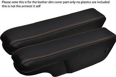 orange stitch FITS VW T4 TRANSPORTER CARAVELLE CAMPER ARMREST COVERS CUSTOM NEW