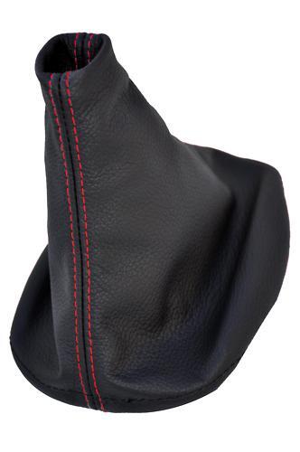 FITS RENAULT CLIO MK3 2005+ GEAR COVER GAITOR RED STITCH CUSTOM NEW MADE IN UK