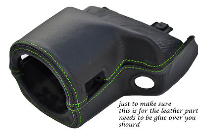 GREEN STITCHING FITS MG MGF MGTF 95-05 STEERING WHEEL SHROUD LEATHER COVER ONLY