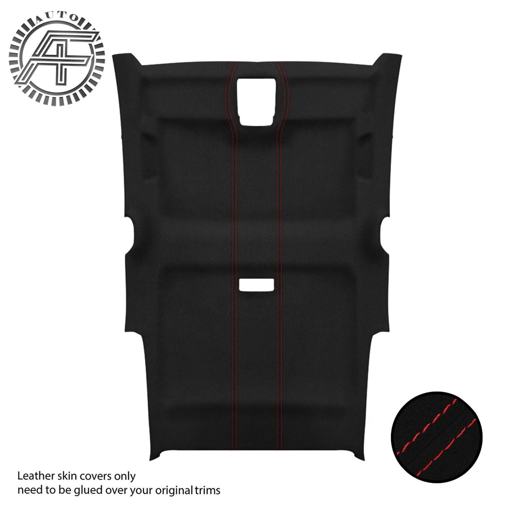 RED STITCH LUXE SUEDE HEADLINER COVER FOR BMW I3 2013-2019 CUSTOM NEW MADE IN UK