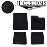 L BLUE DIAMOND STITCH VINYL 4X TAILORED FLOOR CARPETS FOR FORD CONSUL MK2 JF1