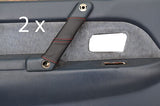 red stitching FITS MITSUBISHI SHOGUN PAJERO 90-99  2X DOOR HANDLE COVERS