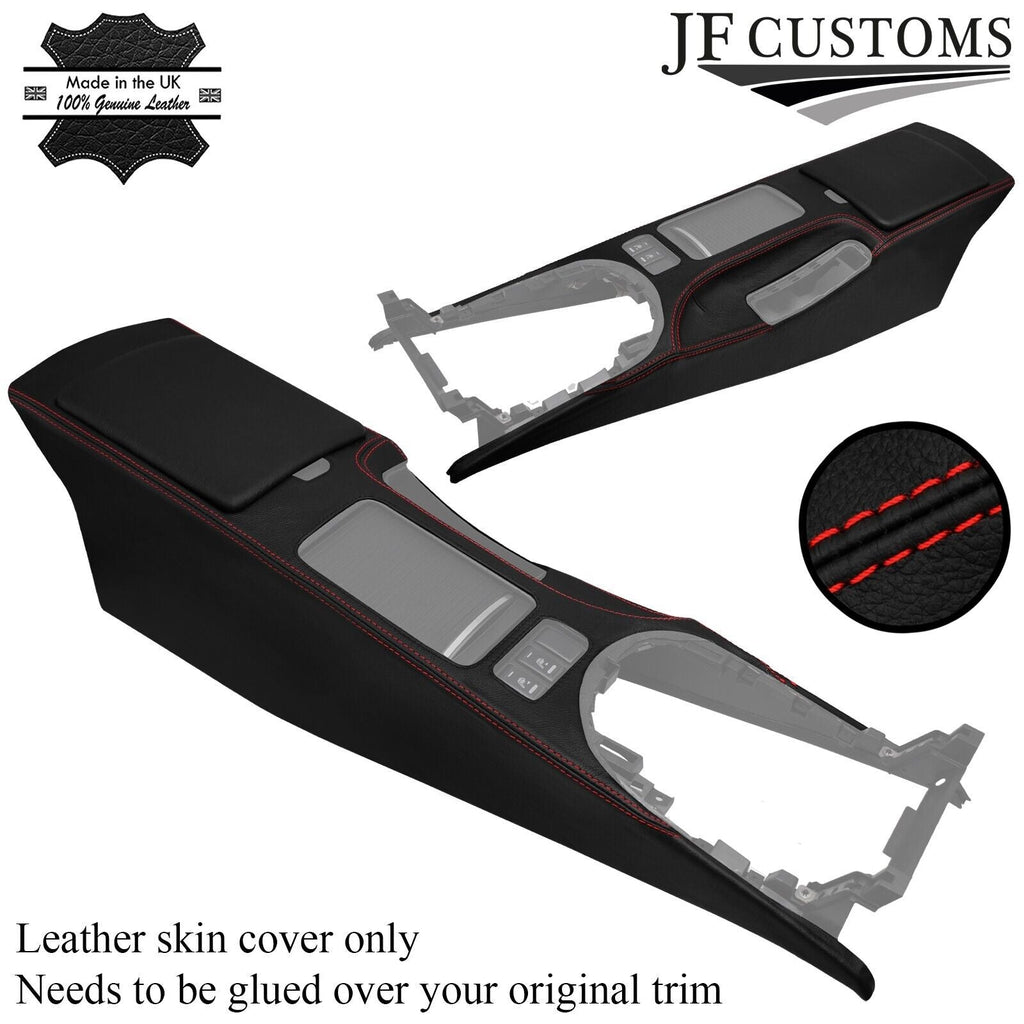 RED STITCH CENTRE CONSOLE LEATHER COVER FITS NISSAN 350Z 33Z 05-09 FACELIFT
