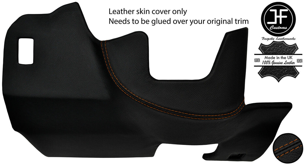 BROWN STITCH UNDER STEERING KICK PANEL TRIM LEATHER COVER FITS BMW 5 E28 81-87