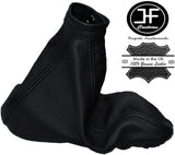 BLACK STITCH LEATHER HANDBRAKE GAITER FITS ALFA ROMEO MITO 2008-2015 CUSTOM NEW