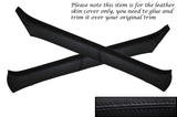 BLACK STITCH 2X WINDSCREEN PILLAR LEATHER COVERS FITS HONDA INTEGRA DC2 93-01