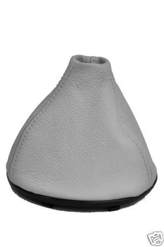 WHITE LEATHER FITS VW T5 CARAVELLE MULTIVAN TRANSPORTER GEAR GAITER CUSTOM NEW