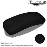 BLACK STITCH SUEDE ARMREST SKIN COVER FITS BMW MINI F55 F56 2014-2016 CUSTOM NEW