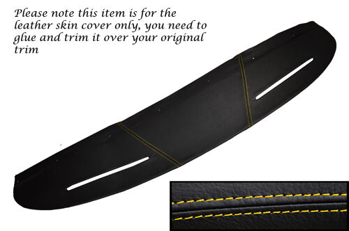 YELLOW STITCHING TOP DASH DASHBOARD LEATHER SKIN COVER FITS MG MGB GT CUSTOM NEW