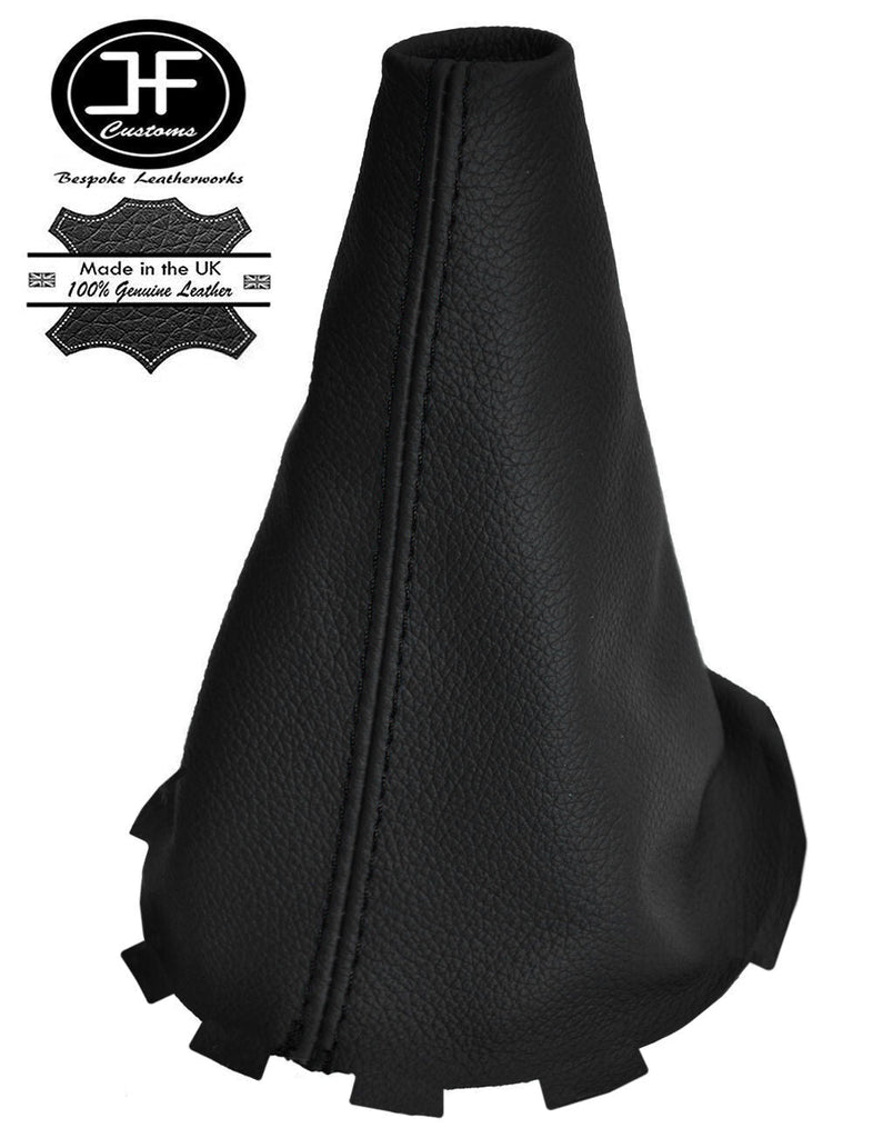 BLACK STITCHING MANUAL LEATHER GEAR STICK GAITER FITS MAZDA 2 MAZDA2 2007-2009