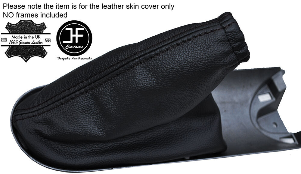 BLACK STITCHING LEATHER HANDBRAKE GAITER FITS LAMBORGHINI GALLARDO 2004-2015