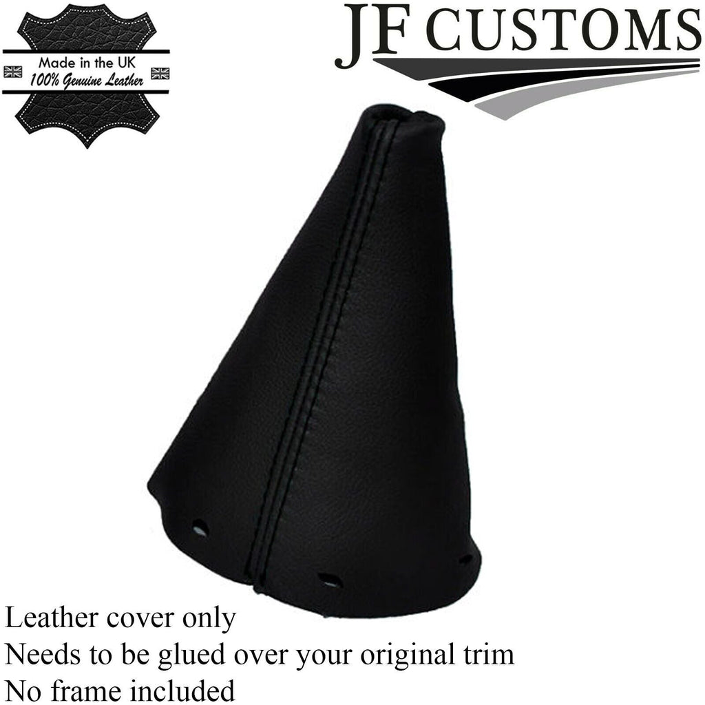 BLACK STITCHING MANUAL LEATHER GEAR GAITER FITS MINI COOPER R50 R53 2001-2006
