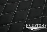 L GREY DIAMOND STITCH VINYL 4X TAILORED FLOOR CARPETS FOR FORD CONSUL MK2 JF1