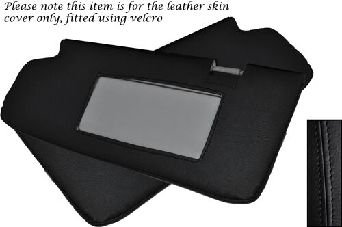 BLACK STITCH FITS NISSAN 350Z FAIRLADY 2X SUN VISORS LEATHER COVERS ONLY