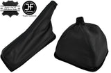 BLACK STITCH LEATHER GAITER SET OVER RUBBER COVER FOR VAUXHALL OPEL BEDFORD CF2