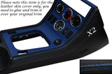 BLUE STITCH 2X CENTER CONSOLE SIDE TRIM LEATHER SKIN COVERS FITS BMW Z3 95-03