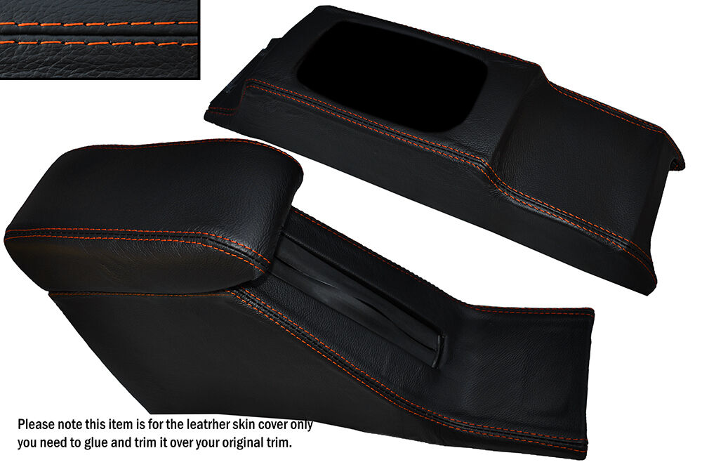 ORANGE STITCH CONSOLE & ARMREST SKIN COVERS FITS HONDA CIVIC EG6 EG9 EJ1 92-95