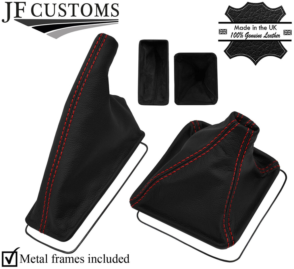 RED STITCH REAL LEATHER GEAR + HANDBRAKE+METAL FRAMES FOR LOTUS ELAN M100 SE