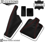 RED STITCH REAL LEATHER GEAR + HANDBRAKE+METAL FRAMES FOR LOTUS ELAN M100 SE