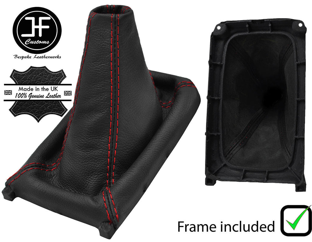RED STITCH LEATHER MANUAL GEAR + PLASTIC FRAME FOR ROVER 45 MG ZS 1999-2005