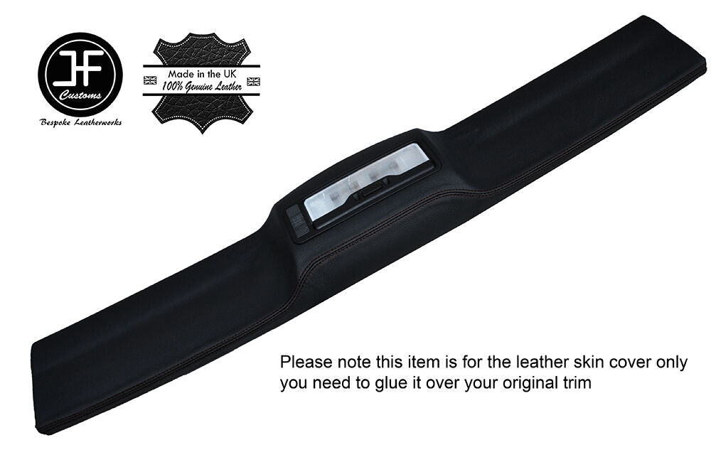 BLACK STITCH TOP ROOF PANEL LEATHER COVER FITS BMW Z4 E85 ROADSTER 2003-2009