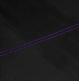 PURPLE STITCHING PU SUEDE GEAR GAITER FITS FORD FIESTA MK6  2001-2008 CUSTOM NEW