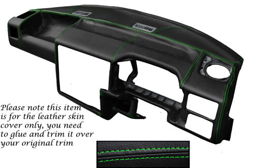 GREEN STITCH FITS VW T4 TRANSPORTER CARAVELLE CAMPER DASH DASHBOARD LTHR COVER