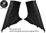 BLACK STITCH 2X REAR C PILLAR CARBON VINYL COVER FOR MITSUBISHI EVO 10 X 08-16