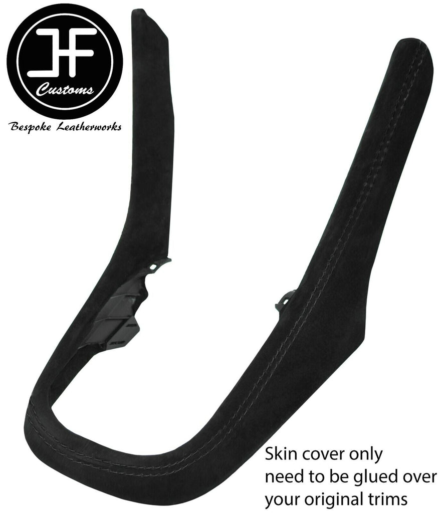 BLACK STITCH GEAR SURROUND SUEDE COVER FOR VAUXHALL OPEL MOKKA 2012-2019