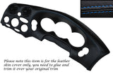 BLUE STITCH DASH SPEEDO SURROUND LEATHER COVER FITS HYUNDAI COUPE MK1 96-99