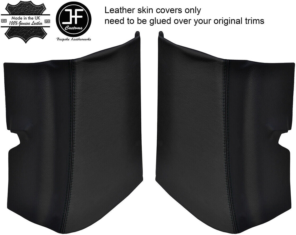 BLACK STITCH 2X REAR D PILLAR LEATHER COVER FOR MERCEDES VITO VIANO W639 04-12