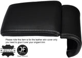 GREY STITCHING LEATHER ARMREST COVER FITS ALFA ROMEO GIULIETTA 2010-2016