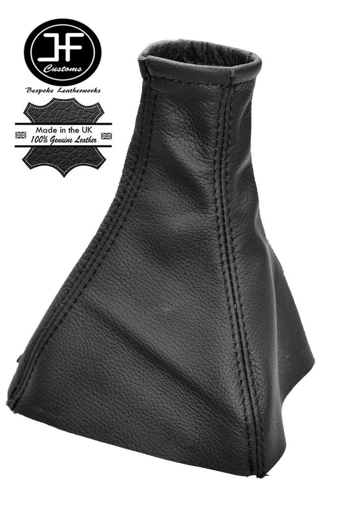 BLACK REAL LEATHER MANUAL GEAR STICK GAITER FITS OPEL VAUXHALL CORSA C 00-06