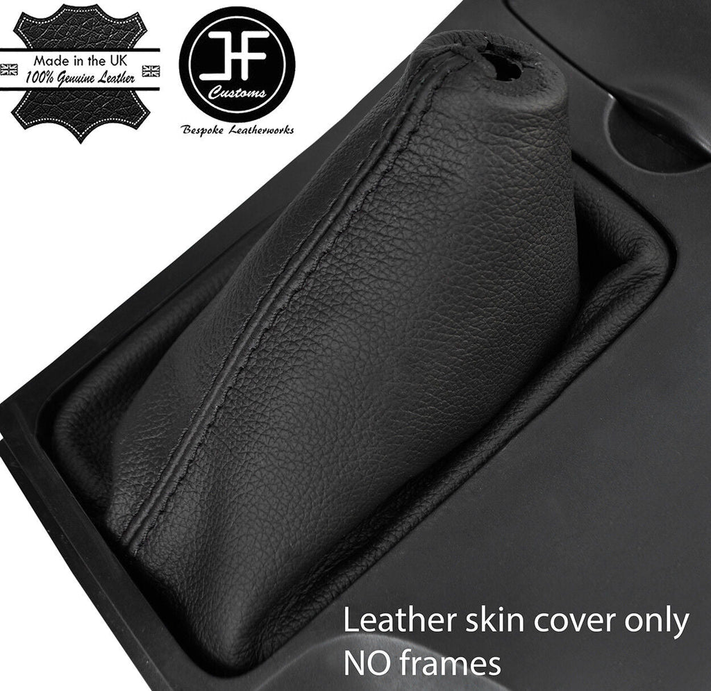 BLACK STITCHING TOP GRAIN LEATHER MANUAL GEAR GAITER FITS MAZDA 6 2002-2007