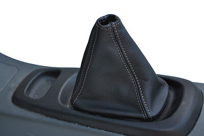 FITS SUZUKI WAGON R LEATHER GEAR  GAITER grey stitching CUSTOM NEW MADE IN UK