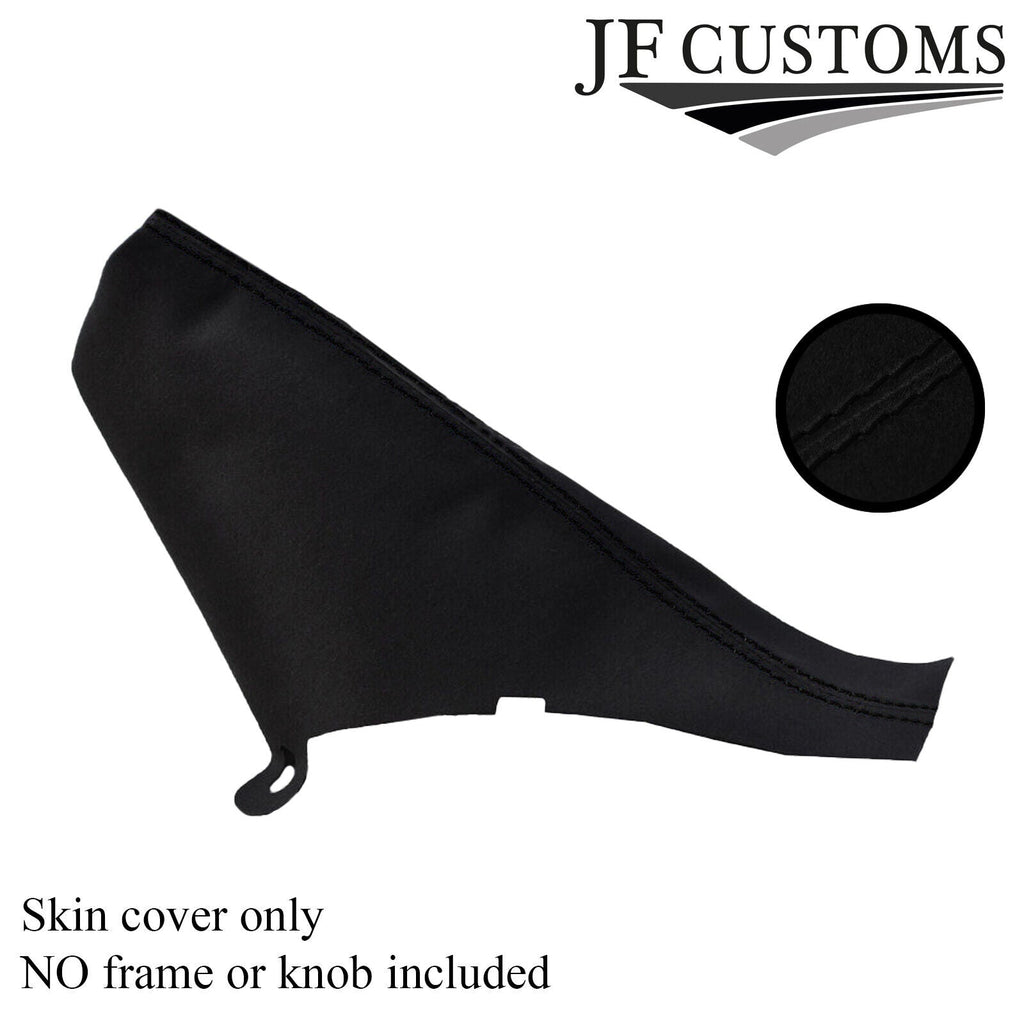BLACK STITCH FITS BMW MINI R50 R53 HANDBRAKE COVER PU SUEDE 2001-2006 NEW