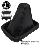 BLACK & BLACK TOP GRAIN REAL LEATHER MANUAL GEAR GAITER FOR AUDI A4 B5 95-2000
