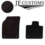 RED DIAMOND STITCH VINYL 4X TAILORED FLOOR CARPET FOR VOLVO XC90 MK2 15-21 JF1