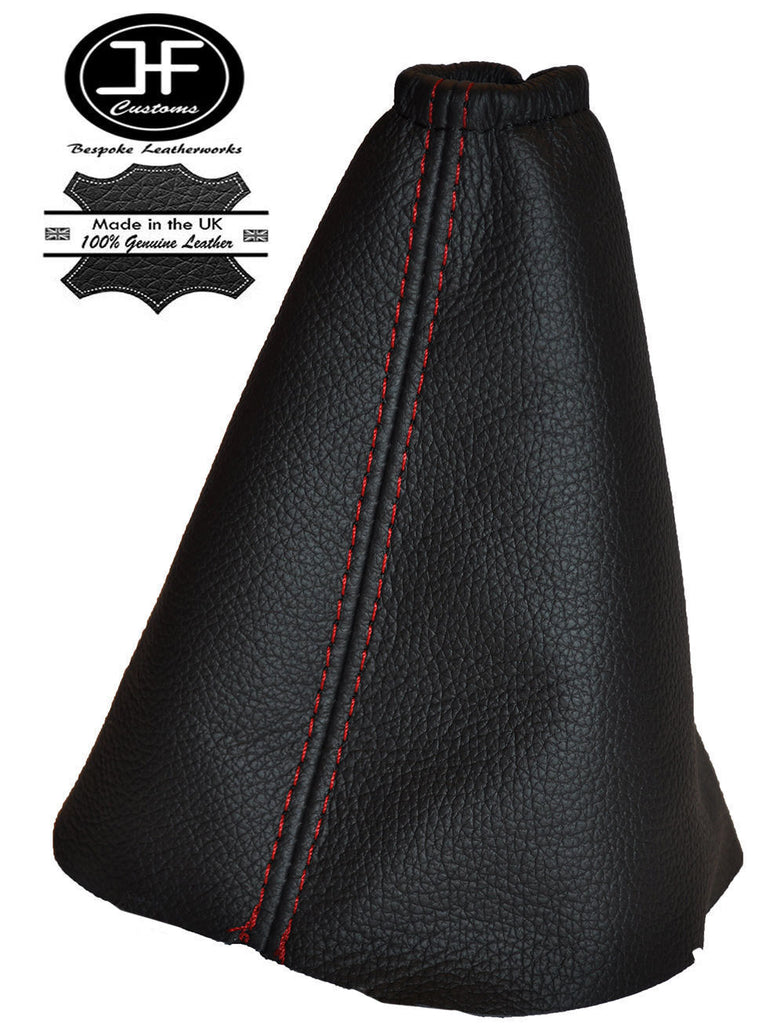 RED STITCHING FITS FORD FOCUS 2004-2008 REAL LEATHER GEAR GAITER CUSTOM NEW