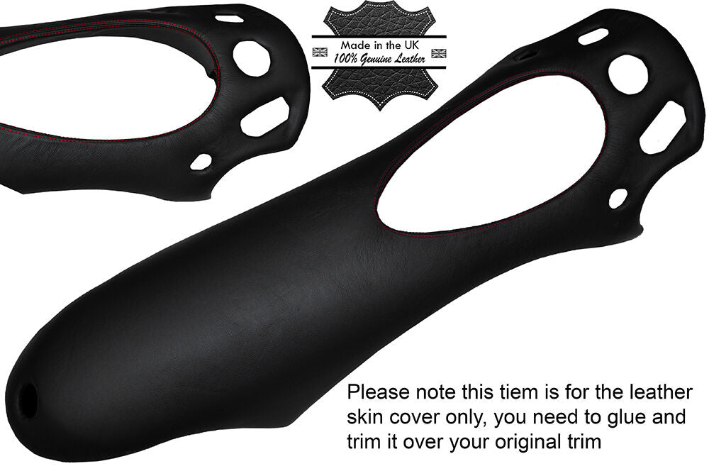 RED STITCHING CENTER CONSOLE LEATHER SKIN COVER FITS TVR TUSCAN 1998-2007