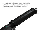 BLACK STITCH LEATHER HANDBRAKE HANDLE COVER FITS ALFA ROMEO GIULIETTA 10-14
