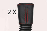 red stitch FITS MG ZR ROVER 25 99-05 2X SEAT BELT STALK LEATHER COVERS