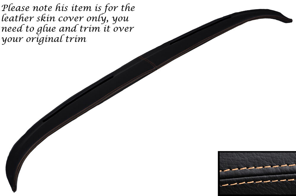 CREAM STITCH TOP DASH DASHBOARD LEATHER SKIN COVER FITS BMW E9 1968-1975