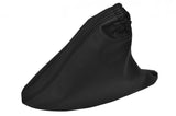 BLACK LEATHER FITS FIAT 500 & ABARTH 2007-2015 HANDBRAKE GAITER BLACK STITCH