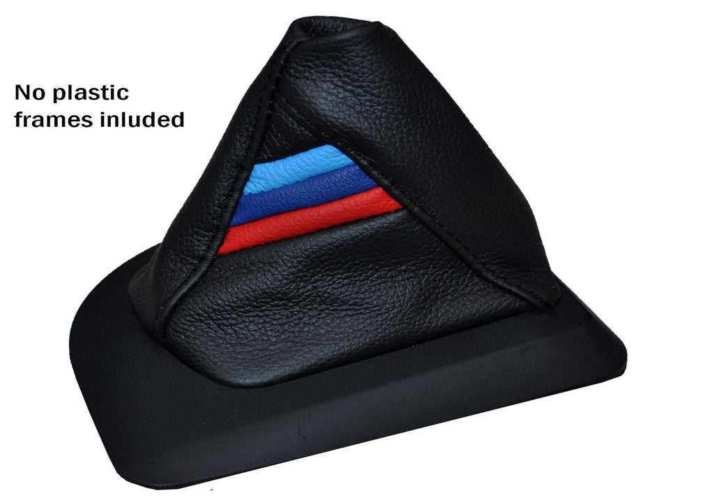 TRI STRIPES LEATHER AUTO AUTOMATIC GEAR GAITER FITS BMW 5 SERIES E60 E61 03-07