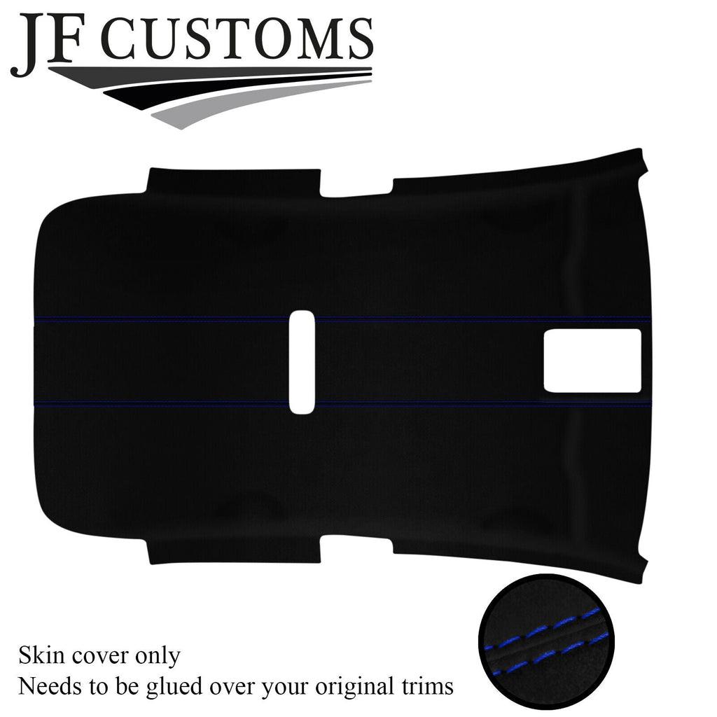 BLUE STITCH LUXE-SUEDE NON SUNROOF HEADLINER FOR VW GOLF MK6 09-14 3DR