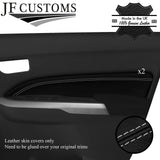 LIGHT GREY STITCH LEATHER 2X FRONT DOOR TRIM INSERTS FOR SUZUKI VITARA LY 15-20