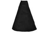 BLACK STITCH FITS CITROEN C2 2003-2009 GEAR GAITER GENUINE PU SUEDE GAITOR