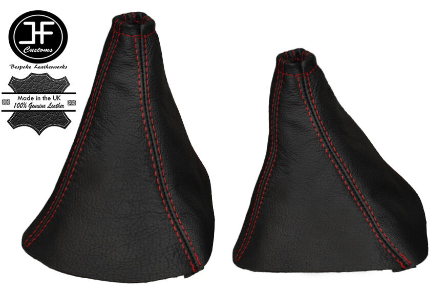 RED STITCH LEATHER GEAR & HI-LOW GAITERS FITS MITSUBISHI SHOGUN SPORT 99-08