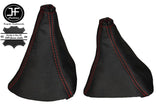 RED STITCH LEATHER GEAR & HI-LOW GAITERS FITS MITSUBISHI SHOGUN SPORT 99-08